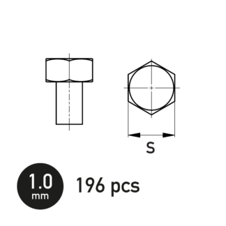 Hexagonal Bolt 1.0 mm